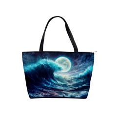 Tsunami Waves Ocean Sea Nautical Nature Water 4 Classic Shoulder Handbag by Jancukart