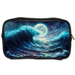 Tsunami Waves Ocean Sea Nautical Nature Water 4 Toiletries Bag (two Sides) by Jancukart