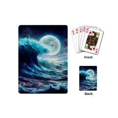 Tsunami Waves Ocean Sea Nautical Nature Water 4 Playing Cards Single Design (mini)