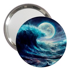 Tsunami Waves Ocean Sea Nautical Nature Water 4 3  Handbag Mirrors by Jancukart