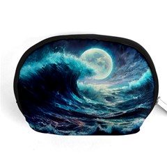 Tsunami Waves Ocean Sea Nautical Nature Water 4 Accessory Pouch (medium)