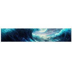 Tsunami Waves Ocean Sea Nautical Nature Water 4 Large Premium Plush Fleece Scarf 