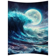 Tsunami Waves Ocean Sea Nautical Nature Water 4 Back Support Cushion by Jancukart