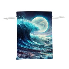 Tsunami Waves Ocean Sea Nautical Nature Water 4 Lightweight Drawstring Pouch (s)