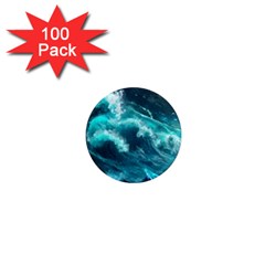 Thunderstorm Tsunami Tidal Wave Ocean Waves Sea 1  Mini Magnets (100 Pack)  by Jancukart