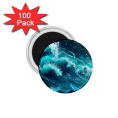 Thunderstorm Tsunami Tidal Wave Ocean Waves Sea 1 75  Magnets (100 Pack) 