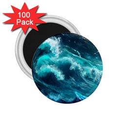 Thunderstorm Tsunami Tidal Wave Ocean Waves Sea 2 25  Magnets (100 Pack) 