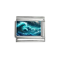 Thunderstorm Tsunami Tidal Wave Ocean Waves Sea Italian Charm (9mm) by Jancukart