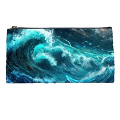 Thunderstorm Tsunami Tidal Wave Ocean Waves Sea Pencil Case by Jancukart