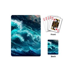 Thunderstorm Tsunami Tidal Wave Ocean Waves Sea Playing Cards Single Design (mini)