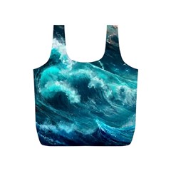 Thunderstorm Tsunami Tidal Wave Ocean Waves Sea Full Print Recycle Bag (s) by Jancukart