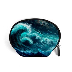 Thunderstorm Tsunami Tidal Wave Ocean Waves Sea Accessory Pouch (small) by Jancukart