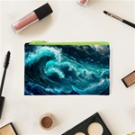 Thunderstorm Tsunami Tidal Wave Ocean Waves Sea Cosmetic Bag (XS) Front