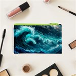 Thunderstorm Tsunami Tidal Wave Ocean Waves Sea Cosmetic Bag (XS) Back