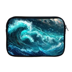 Thunderstorm Tsunami Tidal Wave Ocean Waves Sea Apple Macbook Pro 17  Zipper Case by Jancukart