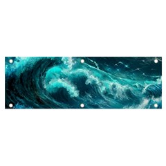 Thunderstorm Tsunami Tidal Wave Ocean Waves Sea Banner And Sign 6  X 2 