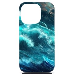 Thunderstorm Tsunami Tidal Wave Ocean Waves Sea Iphone 14 Pro Black Uv Print Case