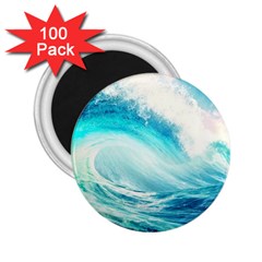 Tsunami Waves Ocean Sea Nautical Nature Water 8 2 25  Magnets (100 Pack) 