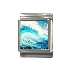 Tsunami Waves Ocean Sea Nautical Nature Water 8 Italian Charm (13mm) by Jancukart