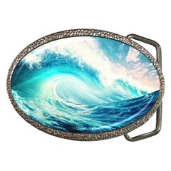 Tsunami Waves Ocean Sea Nautical Nature Water 8 Belt Buckles by Jancukart