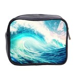 Tsunami Waves Ocean Sea Nautical Nature Water 8 Mini Toiletries Bag (Two Sides) Back