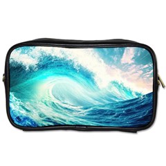 Tsunami Waves Ocean Sea Nautical Nature Water 8 Toiletries Bag (one Side) by Jancukart