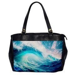 Tsunami Waves Ocean Sea Nautical Nature Water 8 Oversize Office Handbag