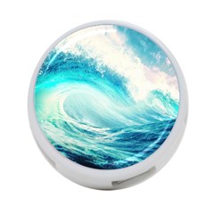 Tsunami Waves Ocean Sea Nautical Nature Water 8 4-port Usb Hub (two Sides) by Jancukart