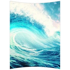 Tsunami Waves Ocean Sea Nautical Nature Water 8 Back Support Cushion