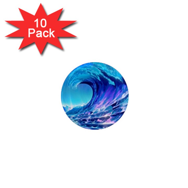 Tsunami Tidal Wave Ocean Waves Sea Nature Water 2 1  Mini Magnet (10 pack) 