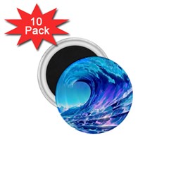 Tsunami Tidal Wave Ocean Waves Sea Nature Water 2 1 75  Magnets (10 Pack) 