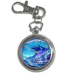 Tsunami Tidal Wave Ocean Waves Sea Nature Water 2 Key Chain Watches by Jancukart