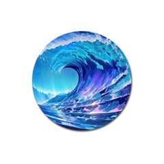 Tsunami Tidal Wave Ocean Waves Sea Nature Water 2 Magnet 3  (round) by Jancukart