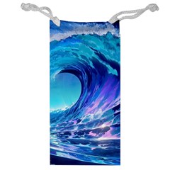 Tsunami Tidal Wave Ocean Waves Sea Nature Water 2 Jewelry Bag by Jancukart