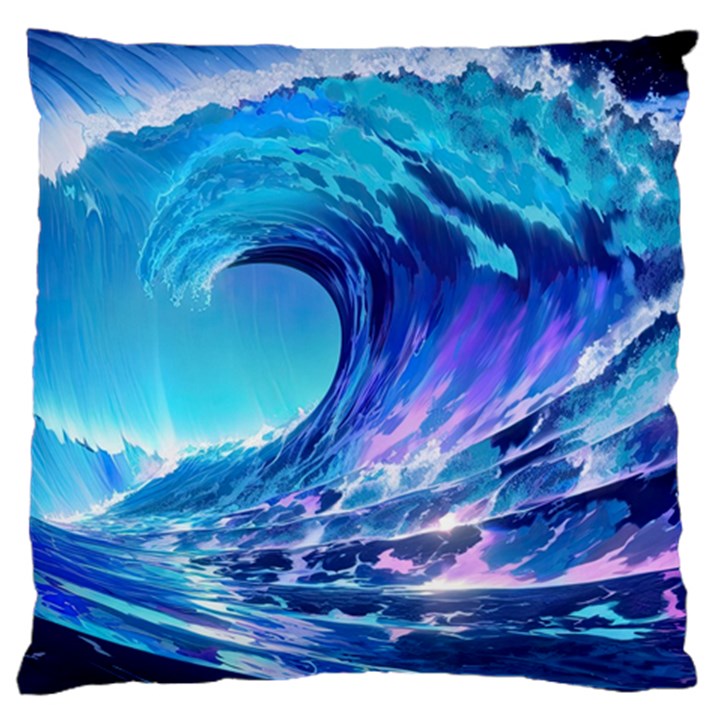 Tsunami Tidal Wave Ocean Waves Sea Nature Water 2 Large Cushion Case (One Side)