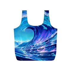 Tsunami Tidal Wave Ocean Waves Sea Nature Water 2 Full Print Recycle Bag (s) by Jancukart