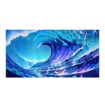 Tsunami Tidal Wave Ocean Waves Sea Nature Water 2 Satin Wrap 35  x 70  Front