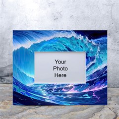 Tsunami Tidal Wave Ocean Waves Sea Nature Water 2 White Tabletop Photo Frame 4 x6  by Jancukart