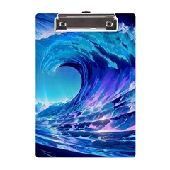 Tsunami Tidal Wave Ocean Waves Sea Nature Water 2 A5 Acrylic Clipboard by Jancukart