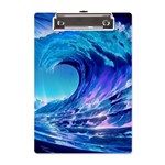 Tsunami Tidal Wave Ocean Waves Sea Nature Water 2 A5 Acrylic Clipboard Front