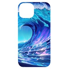 Tsunami Tidal Wave Ocean Waves Sea Nature Water 2 Iphone 14 Black Uv Print Case by Jancukart