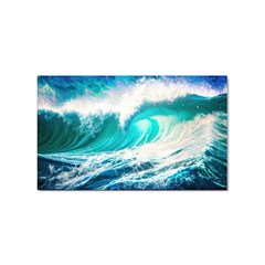 Tsunami Waves Ocean Sea Nautical Nature Water Blue Nature Sticker Rectangular (10 Pack) by Jancukart