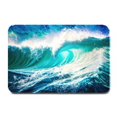 Tsunami Waves Ocean Sea Nautical Nature Water Blue Nature Plate Mats