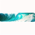 Tsunami Waves Ocean Sea Nautical Nature Water Blue Nature Large Bar Mat 32 x8.5  Bar Mat