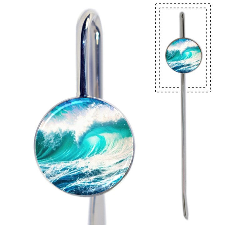 Tsunami Waves Ocean Sea Nautical Nature Water Blue Nature Book Mark