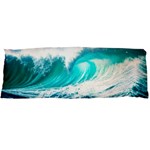 Tsunami Waves Ocean Sea Nautical Nature Water Blue Nature Body Pillow Case Dakimakura (Two Sides) Front