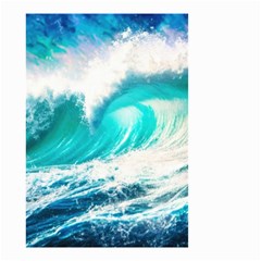 Tsunami Waves Ocean Sea Nautical Nature Water Blue Nature Small Garden Flag (two Sides)