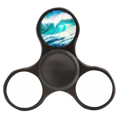 Tsunami Waves Ocean Sea Nautical Nature Water Blue Nature Finger Spinner by Jancukart