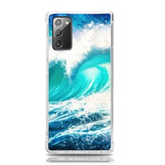 Tsunami Waves Ocean Sea Nautical Nature Water Blue Nature Samsung Galaxy Note 20 Tpu Uv Case by Jancukart