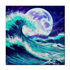 Tsunami Waves Ocean Sea Nautical Nature Water Tile Coaster